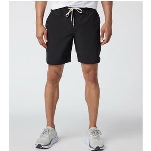 Vuori Men’s Black Banks Athletic Shorts with Drawstring XXL